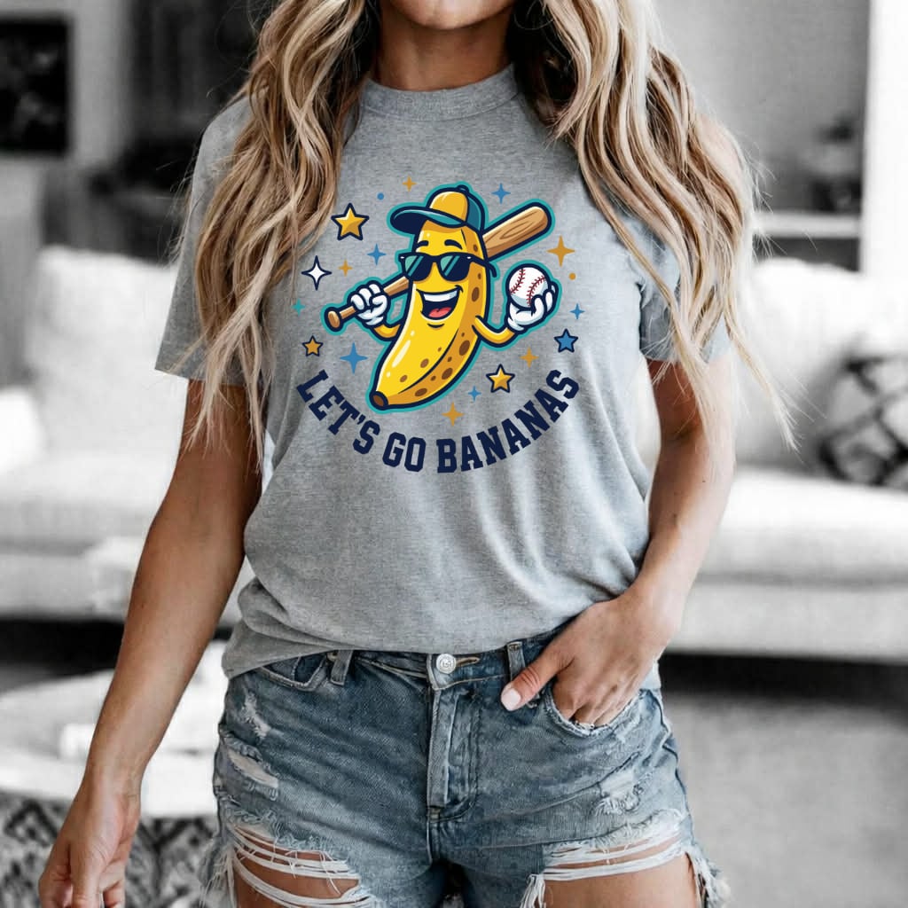 Let’s Go Bananas Heather Grey Tee