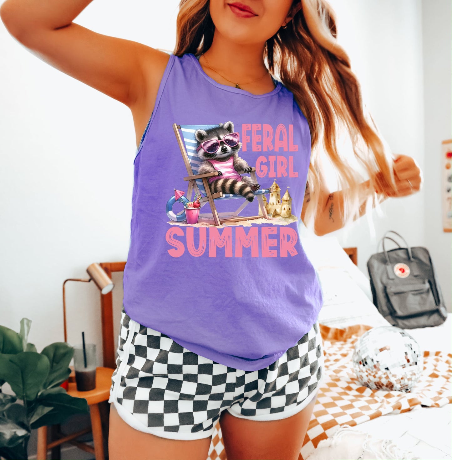 **DEAL PRICE** Feral Summer Violet Tank Top