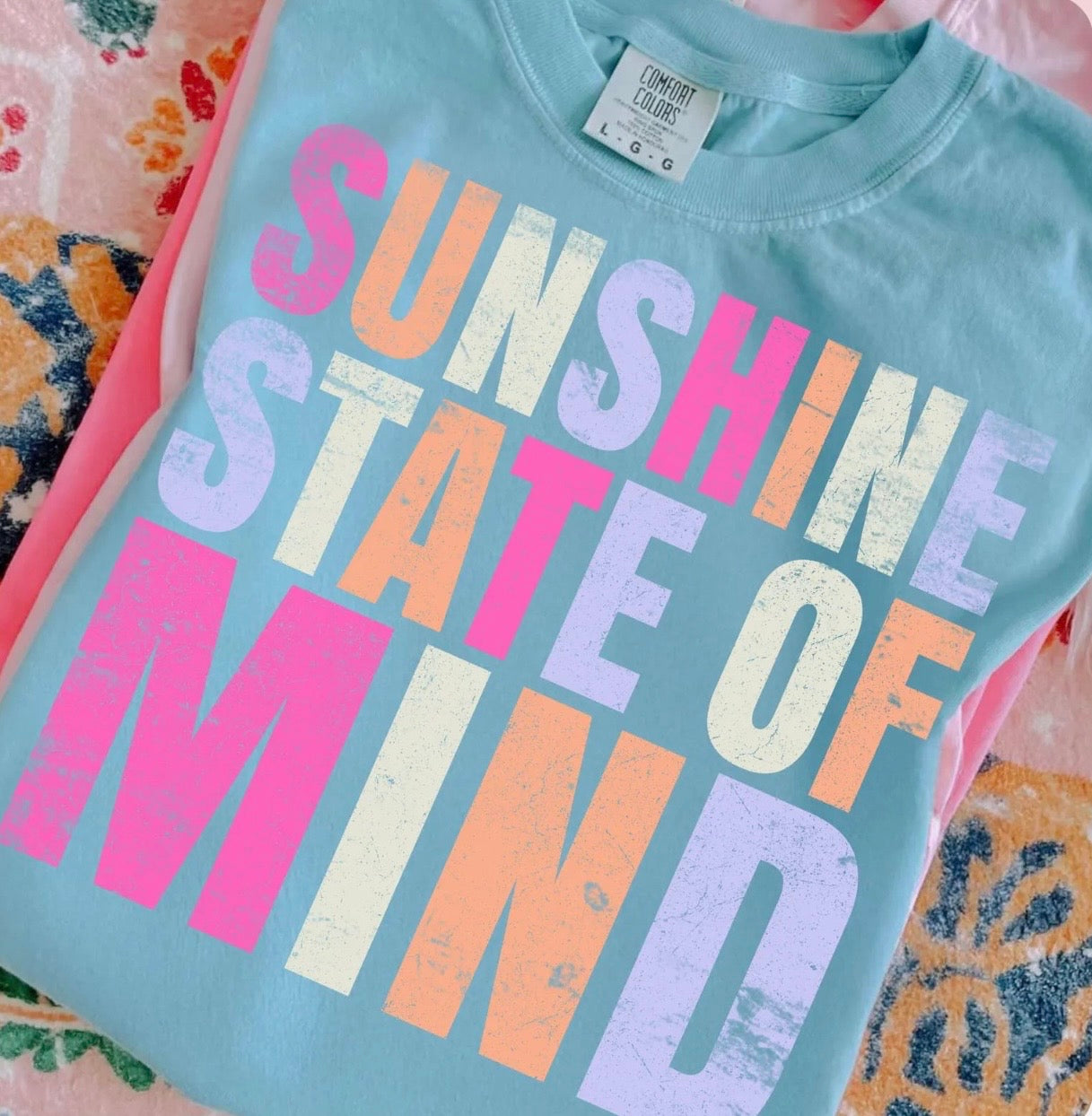 Bold Sunshine State Of Mind Chalky Mint Tee