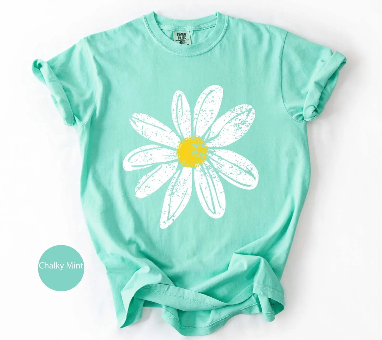 Distressed Summer Daisy Island Reef Tee