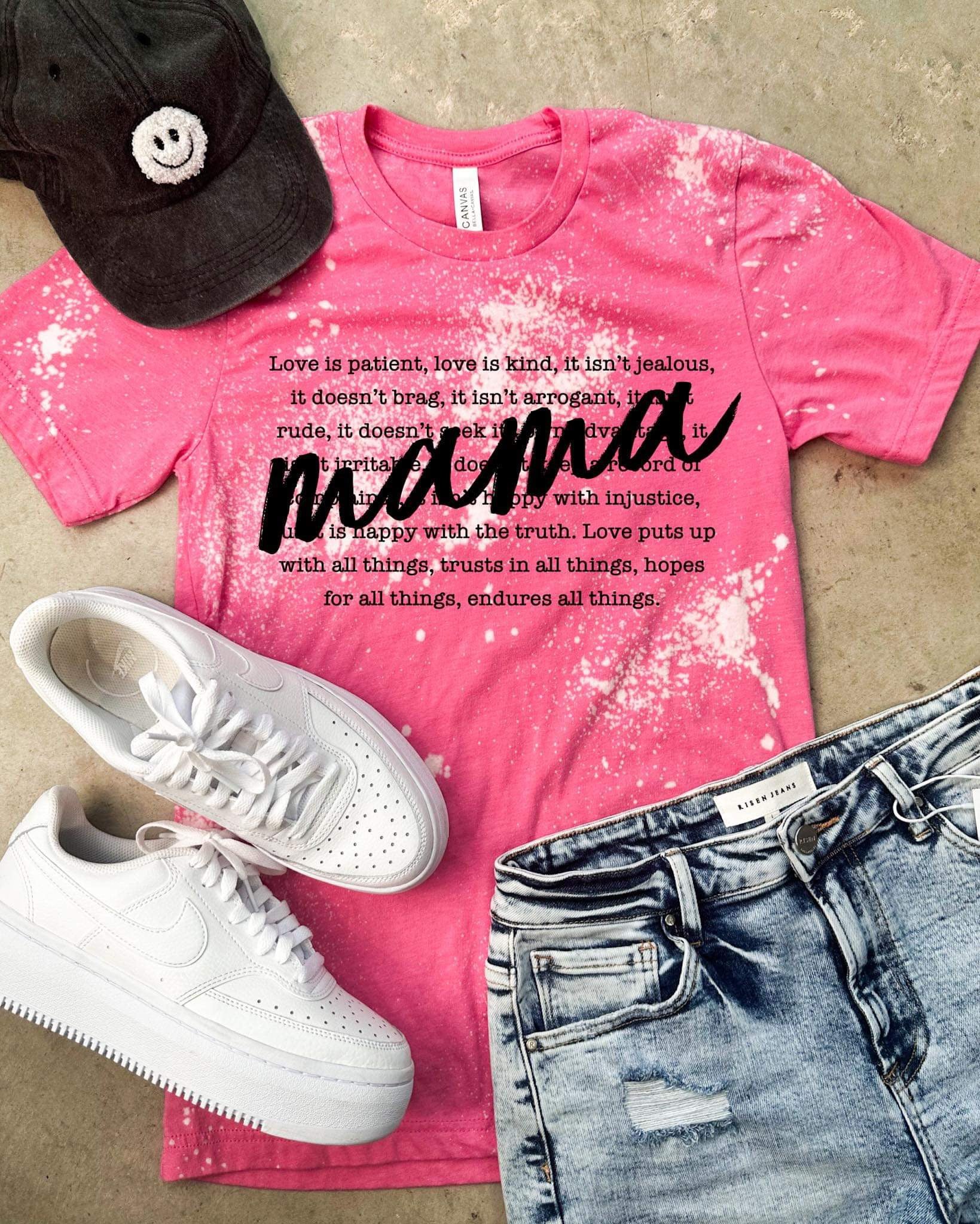 **PREORDER** Mama Pink Bleached Tee