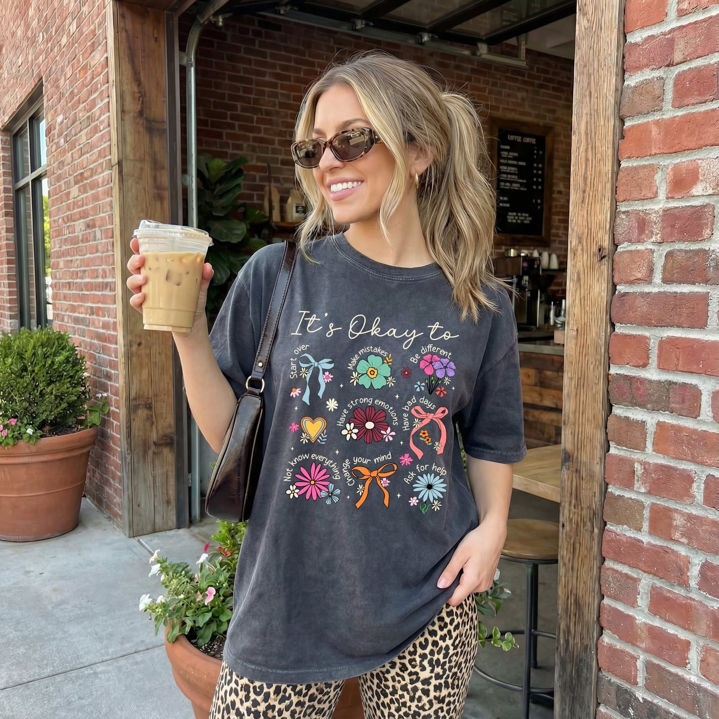 White Ink List It Is Okay Pepper Tee