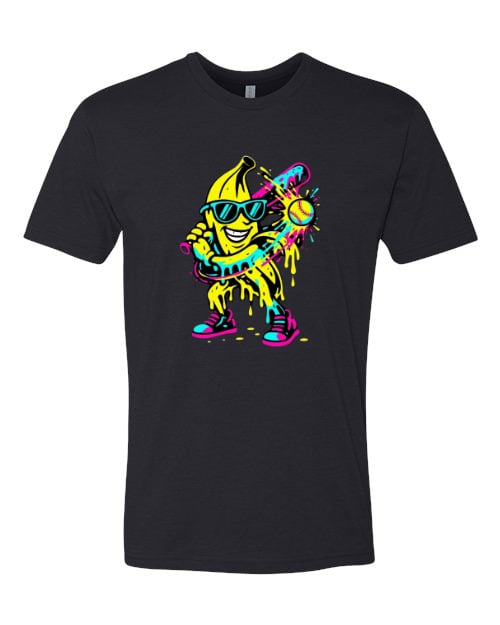 Funny Banana Next Level Black Tee