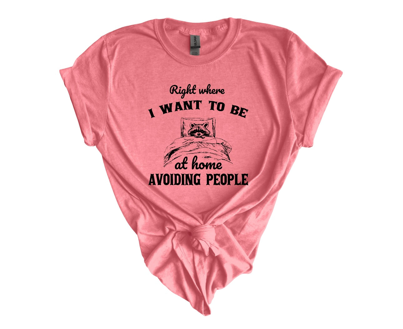 Right Where I Want To Be Coral Silk Tee