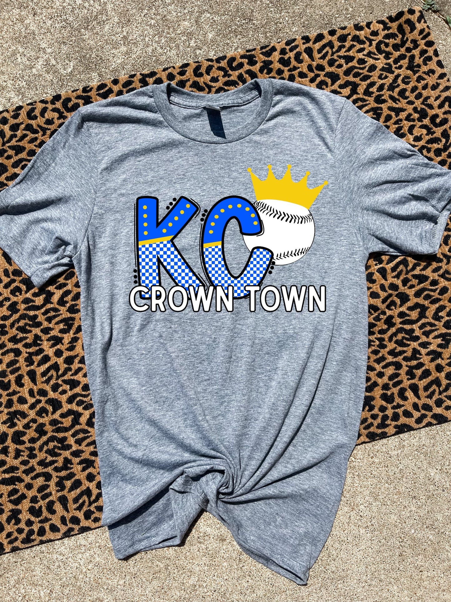 KC Gold Crown Town Heather Graphite Tee