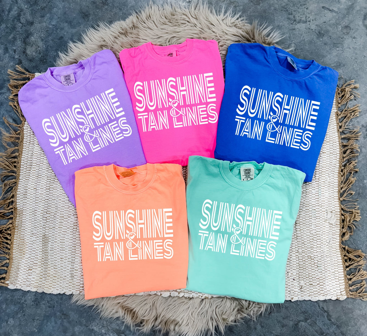 Sunshine & Tan Lines Neon Color Options