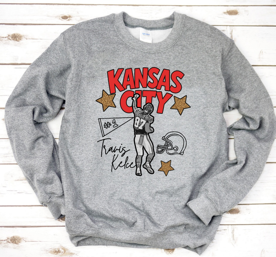 **FIRST 50** Kansas City Stars & Flag Sports Grey Sweathshirt