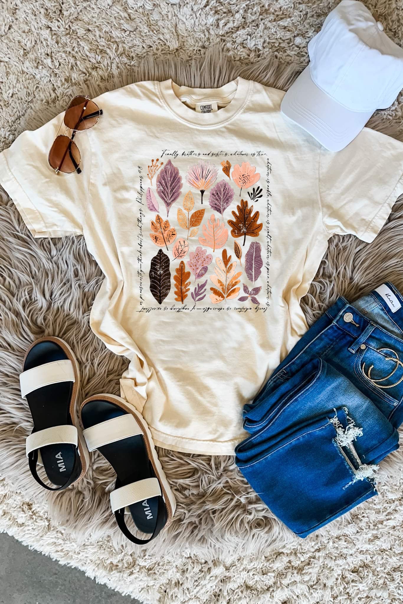 **DEAL PRICE** Philippians 4:8 Ivory Tee