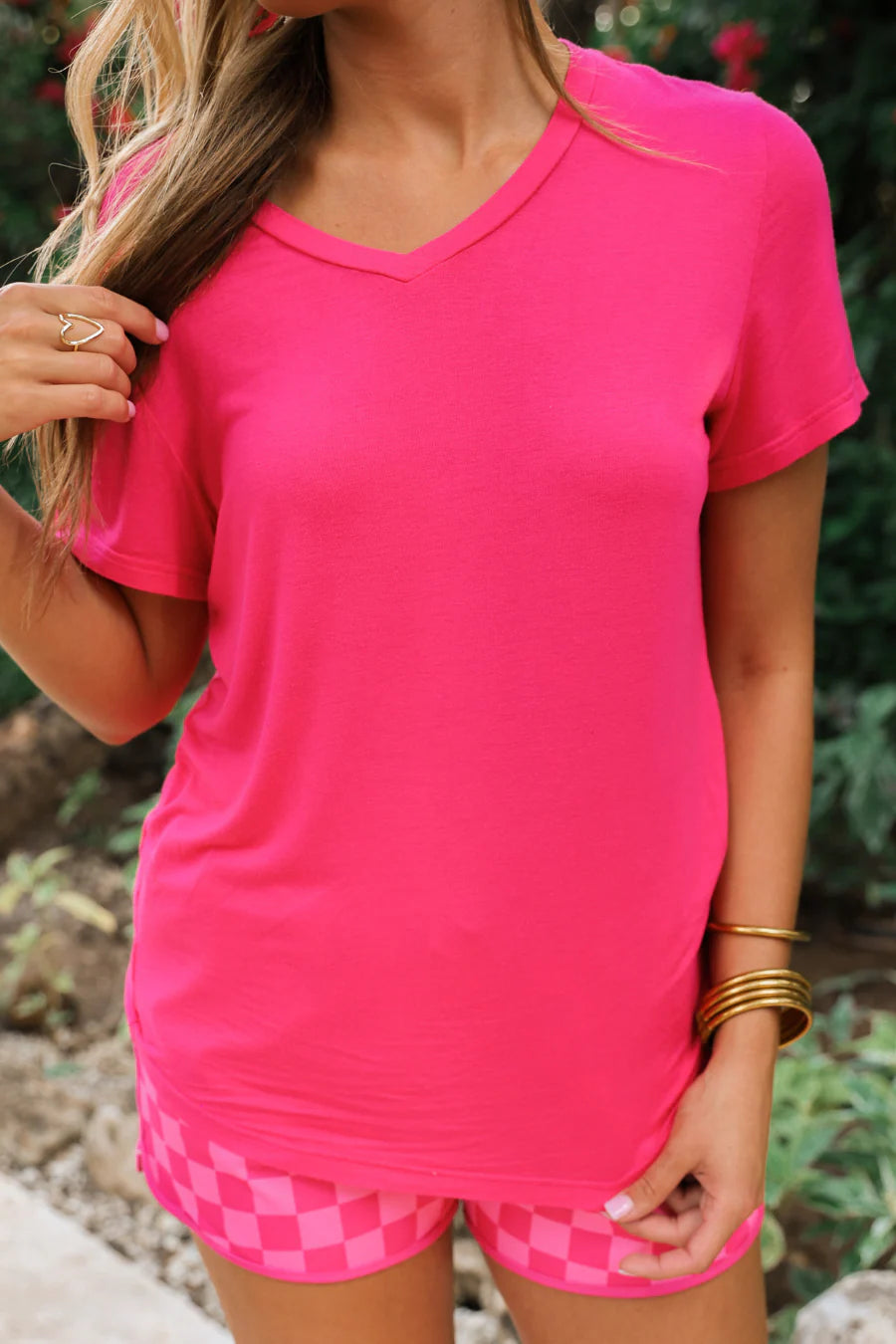 Basic Hot Pink Tee