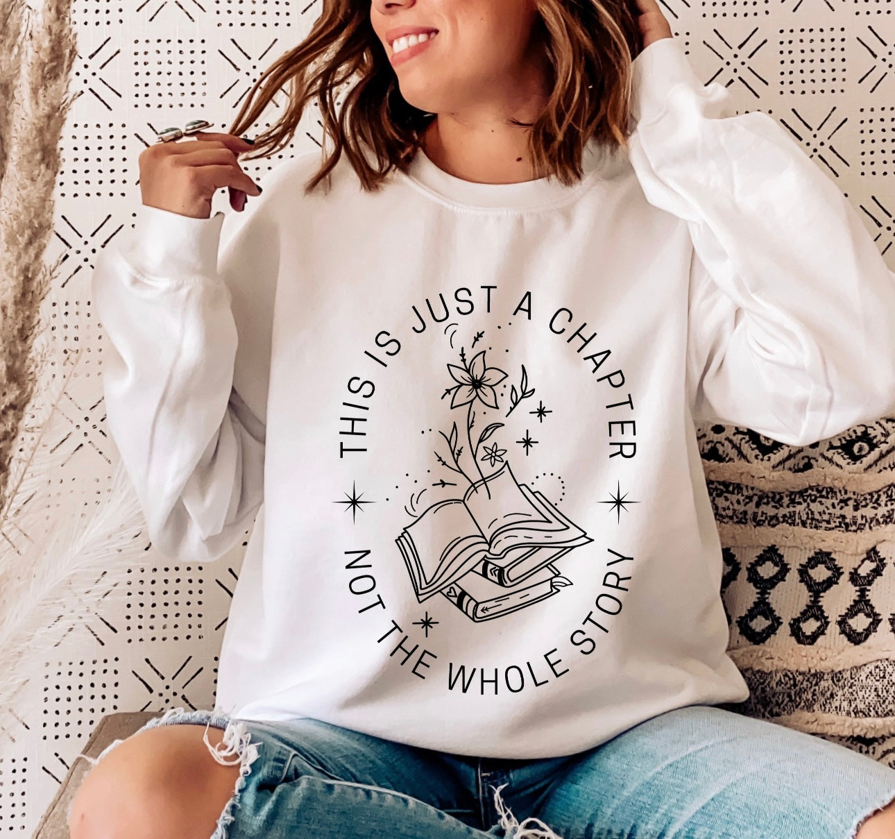 **PINK FRIDAY DEAL** This Is Just A Chapter Not The Whole Story Sand Sweatshirt