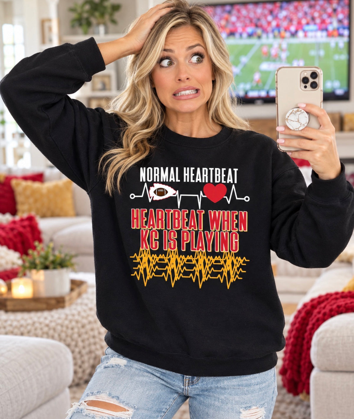 **DEAL OF THE DAY** Heartbeat When KC Is Playing Black Option