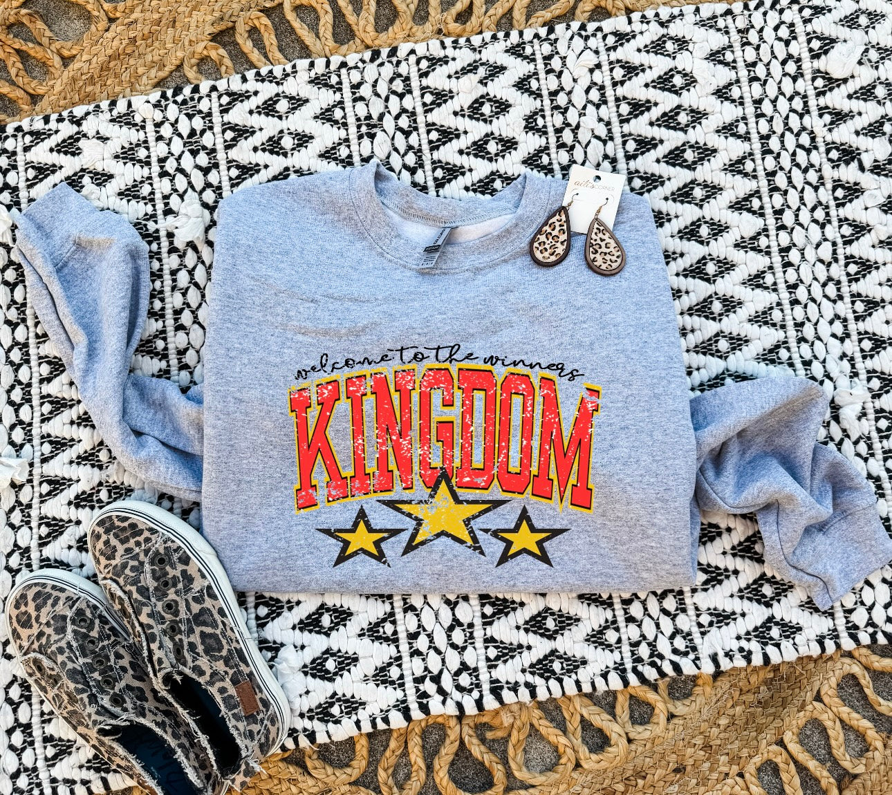 Welcome To The Winners Kingdom Sports Grey Sweatshirt