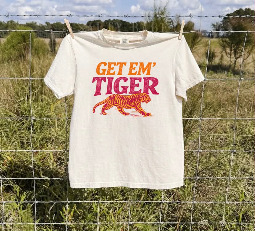 Get Em Tiger Ivory Tee