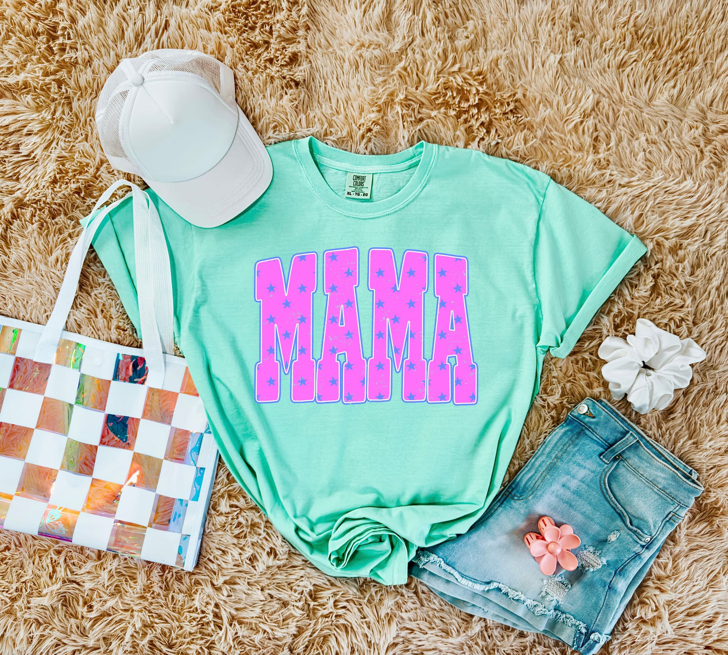 Pink Star Mama Block Island Reef Tee
