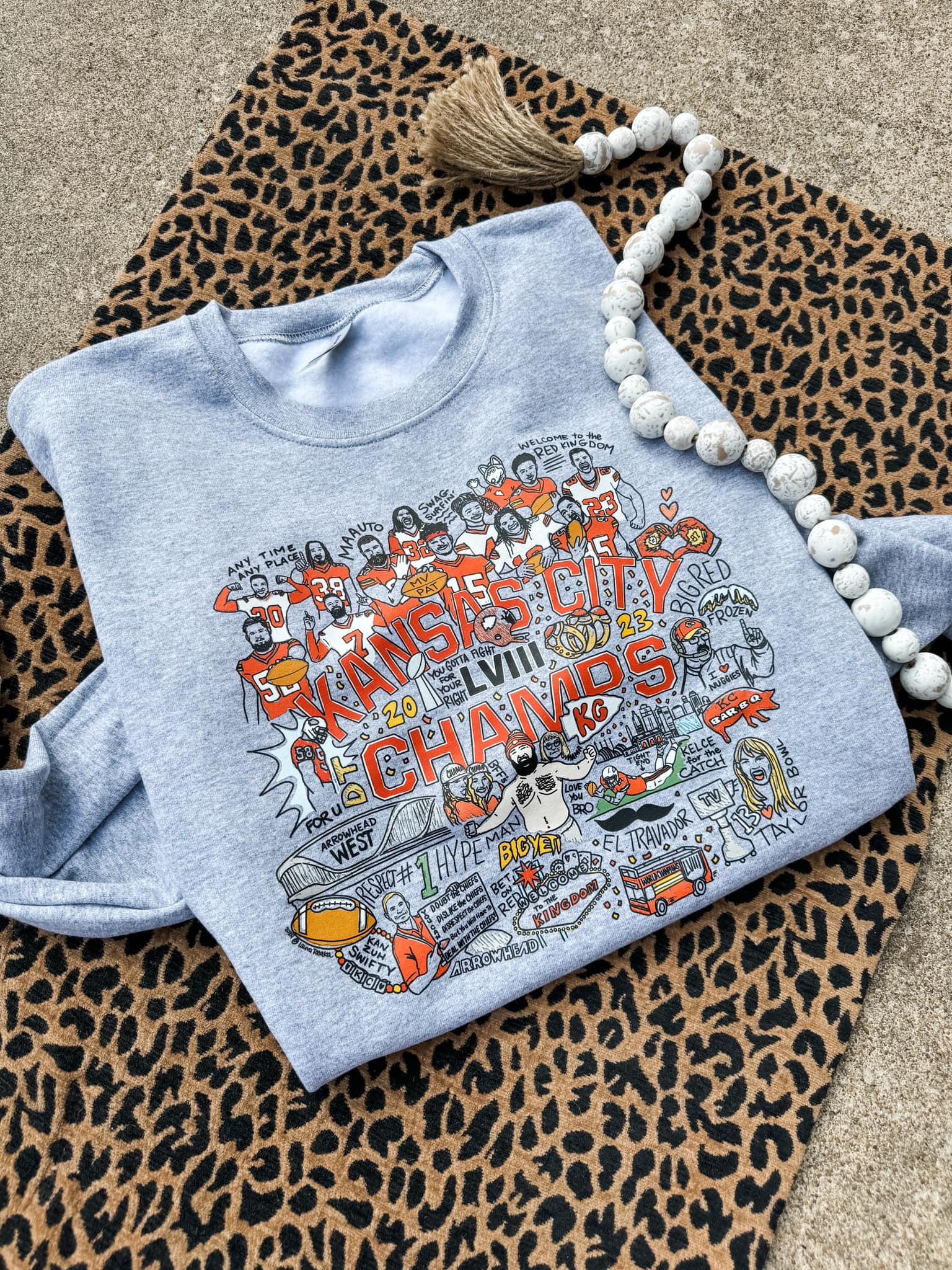 **DEAL OF THE DAY** KC Champs Collage Sports Grey Sweatshirt