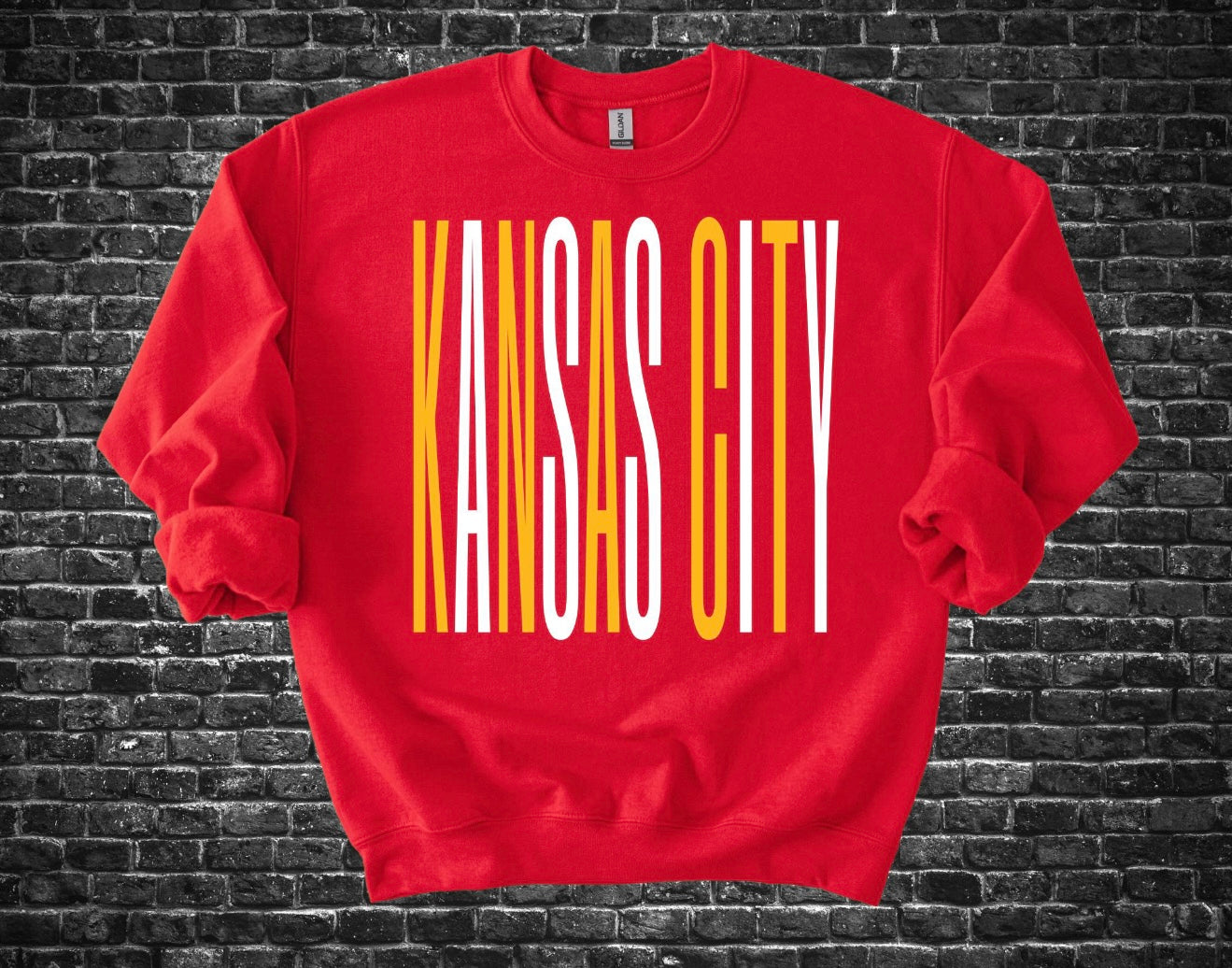 **HALFTIME DEAL** Red & White Tall Kansas City Red Sweatshirt