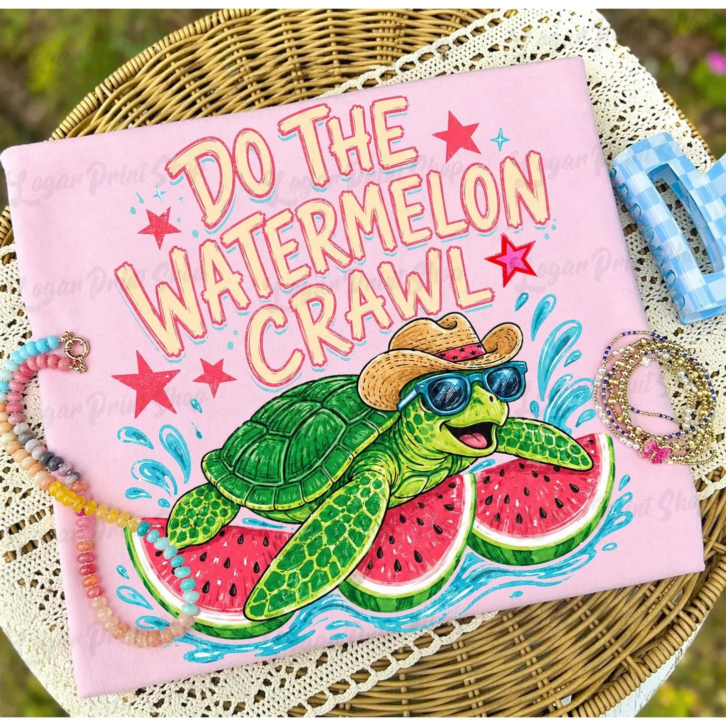 Do The Watermelon Crawl Blossom Tee