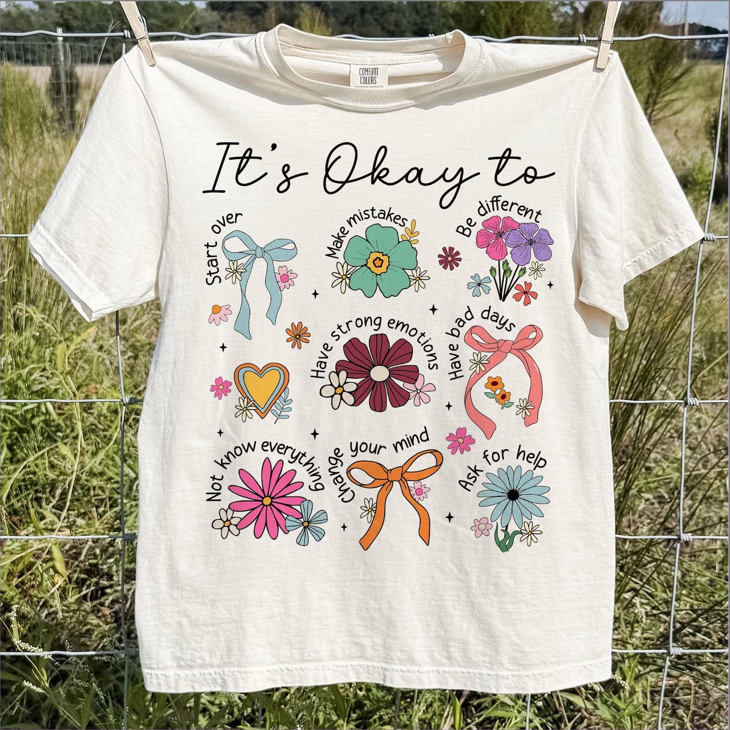 Black Ink List It Is Okay Ivory Tee
