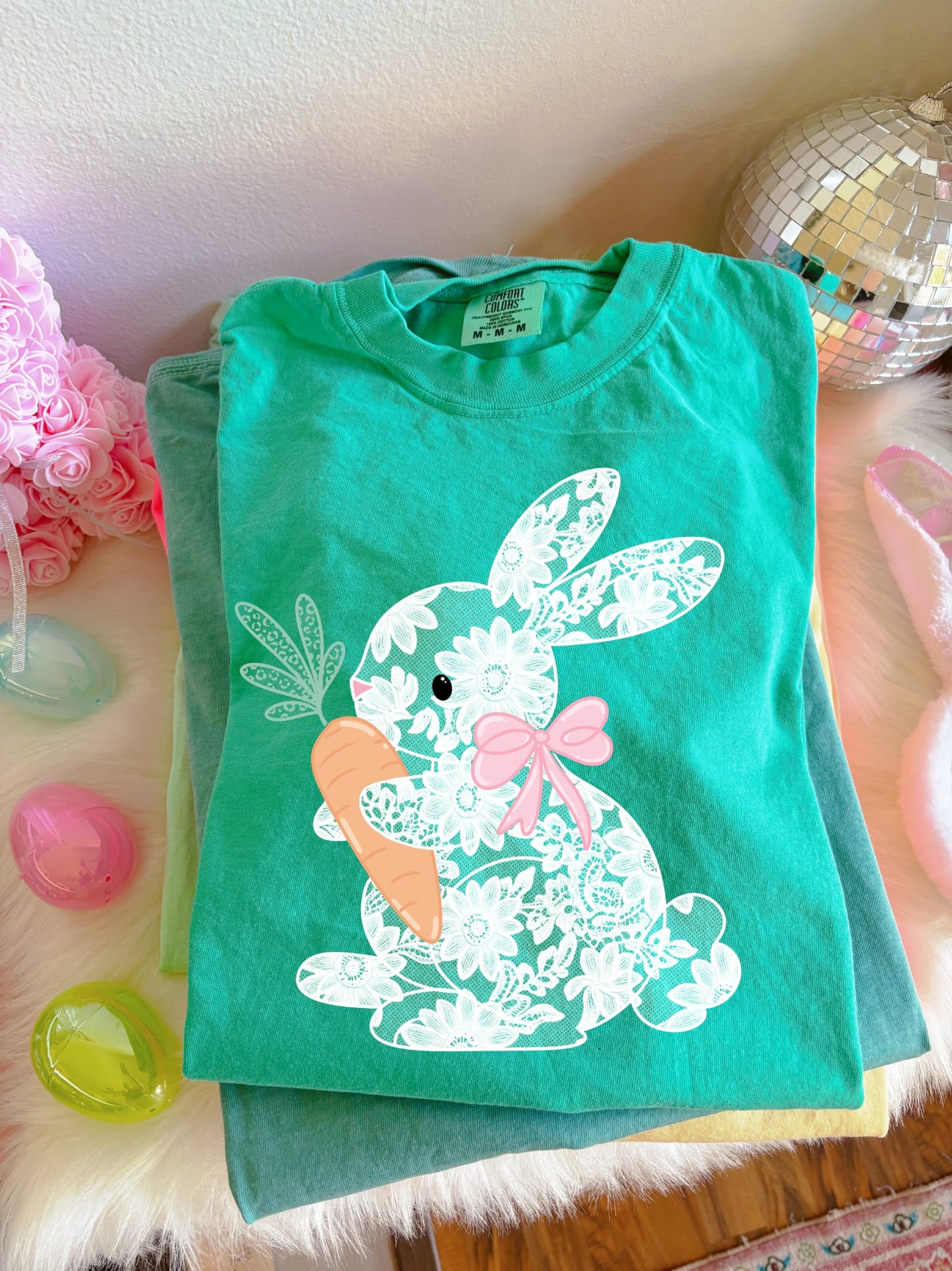 Lace Bunny Island Green Tee