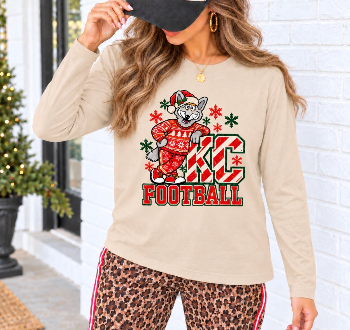 **HALFTIME DEAL** Santa KC Football Design Sand Option