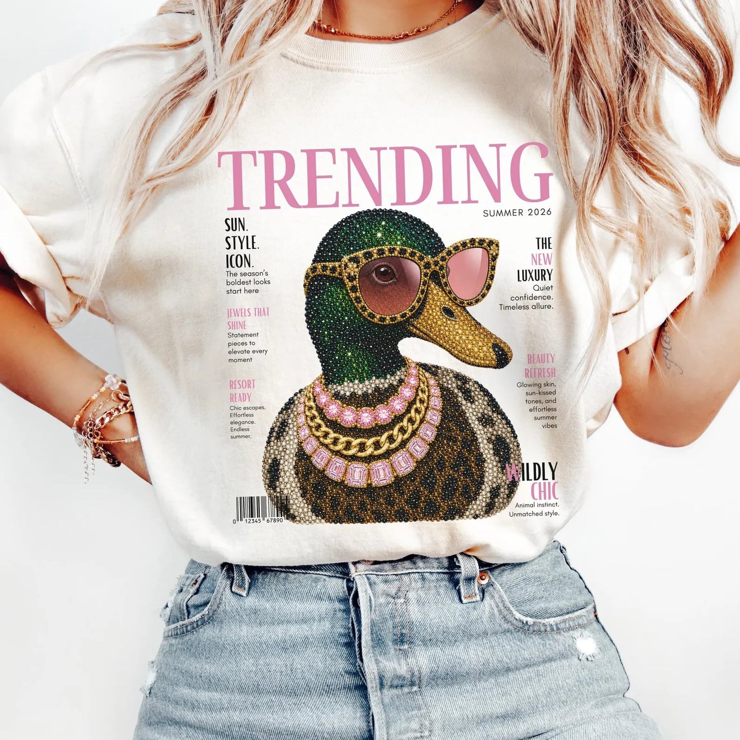 Trending Duck Ivory Tee