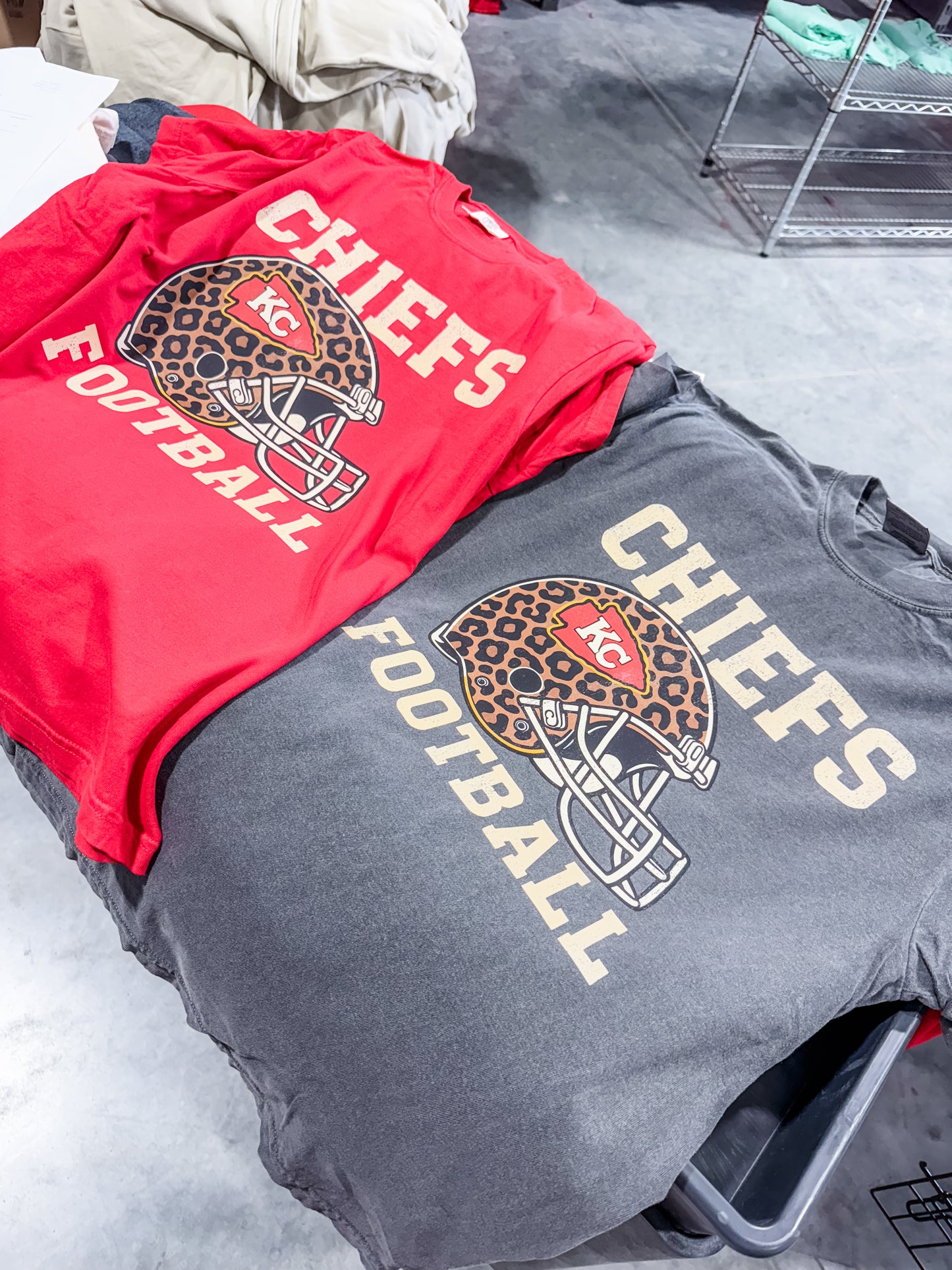 **DEAL OF THE DAY** Leopard Helmet KC Football Tee