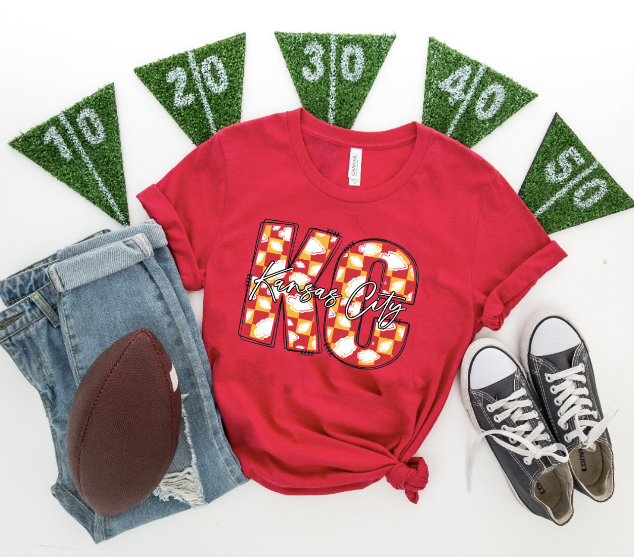 Arrowhead KC Kansas City Red Tee