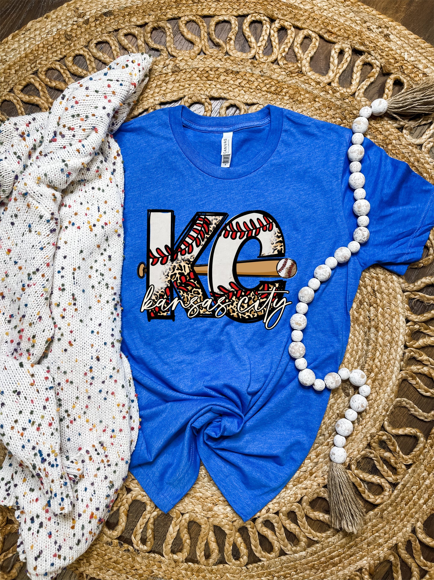 KC Kansas City Baseball Heather Royal Tee
