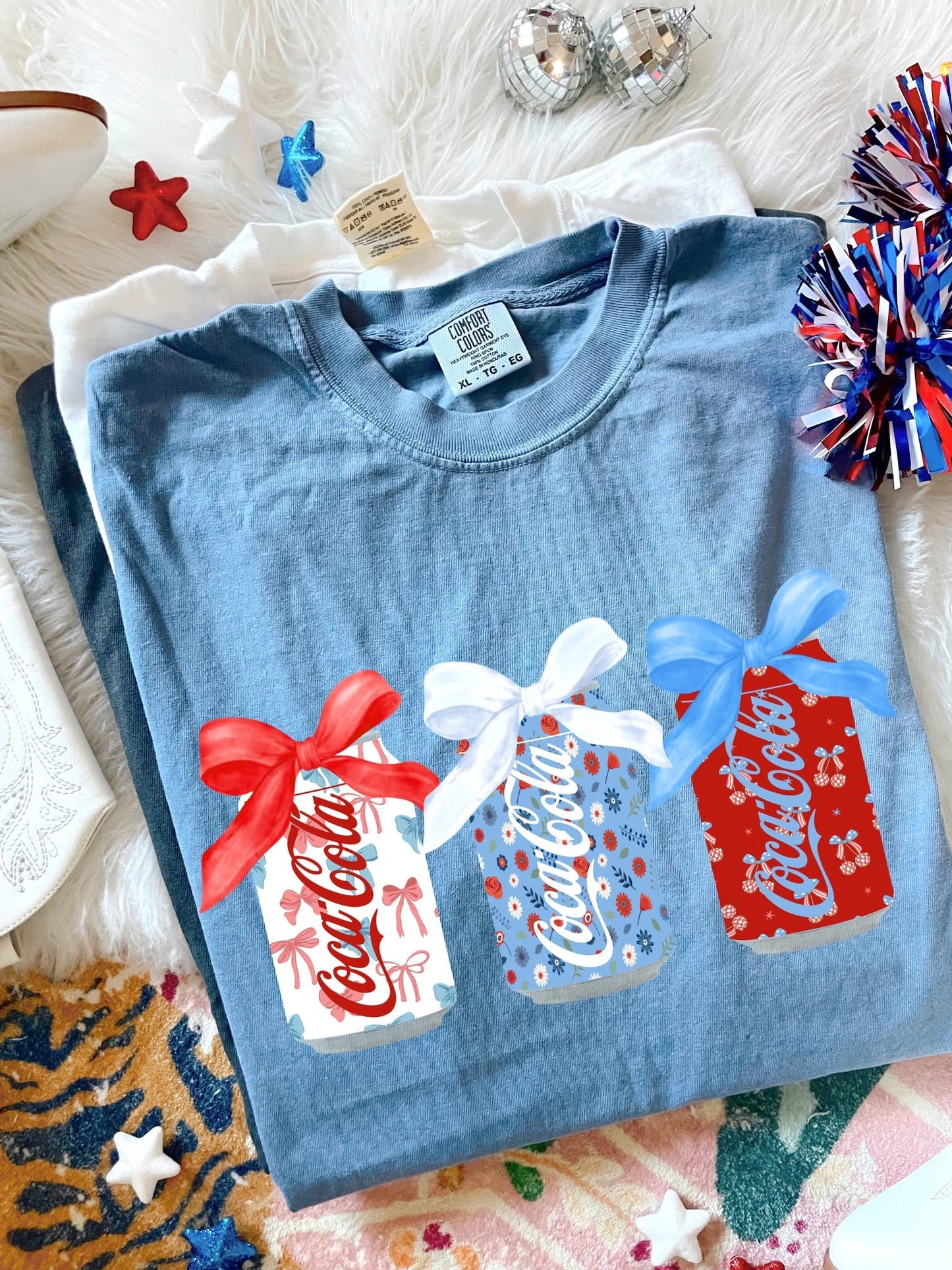 4th Of July Soda Blue Jean Tee