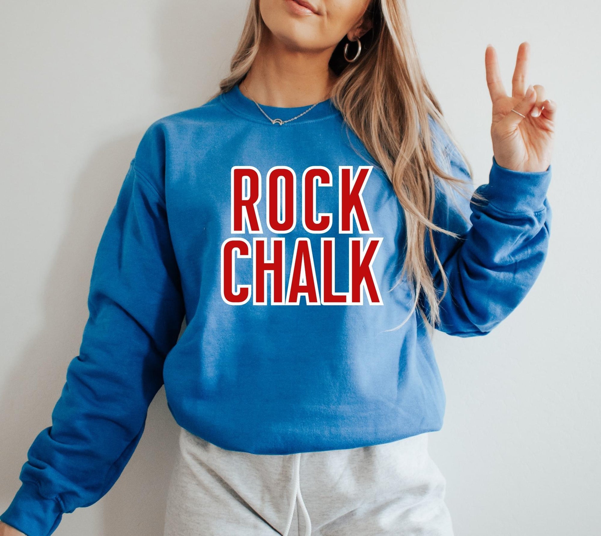 Red Rock Chalk Royal Sweatshirt