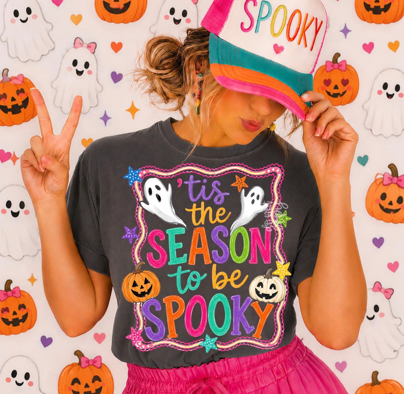 **DEAL PRICE** Ghost Tis The Season To Be Spooky Pepper Tee