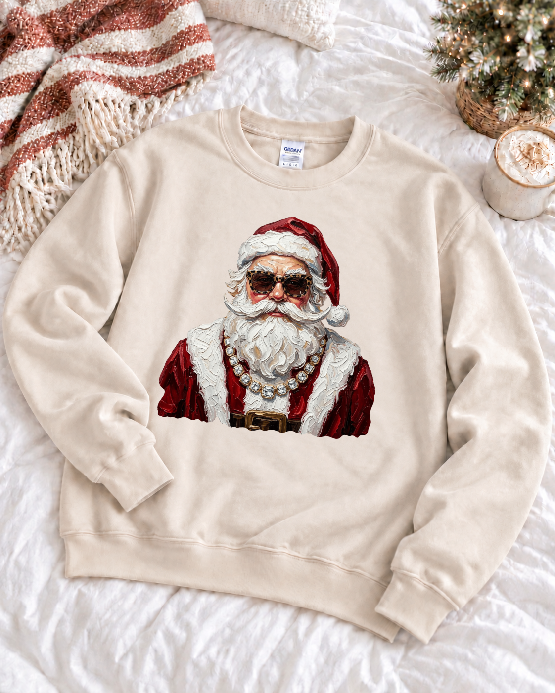 Glam Santa Sand Sweathshirt