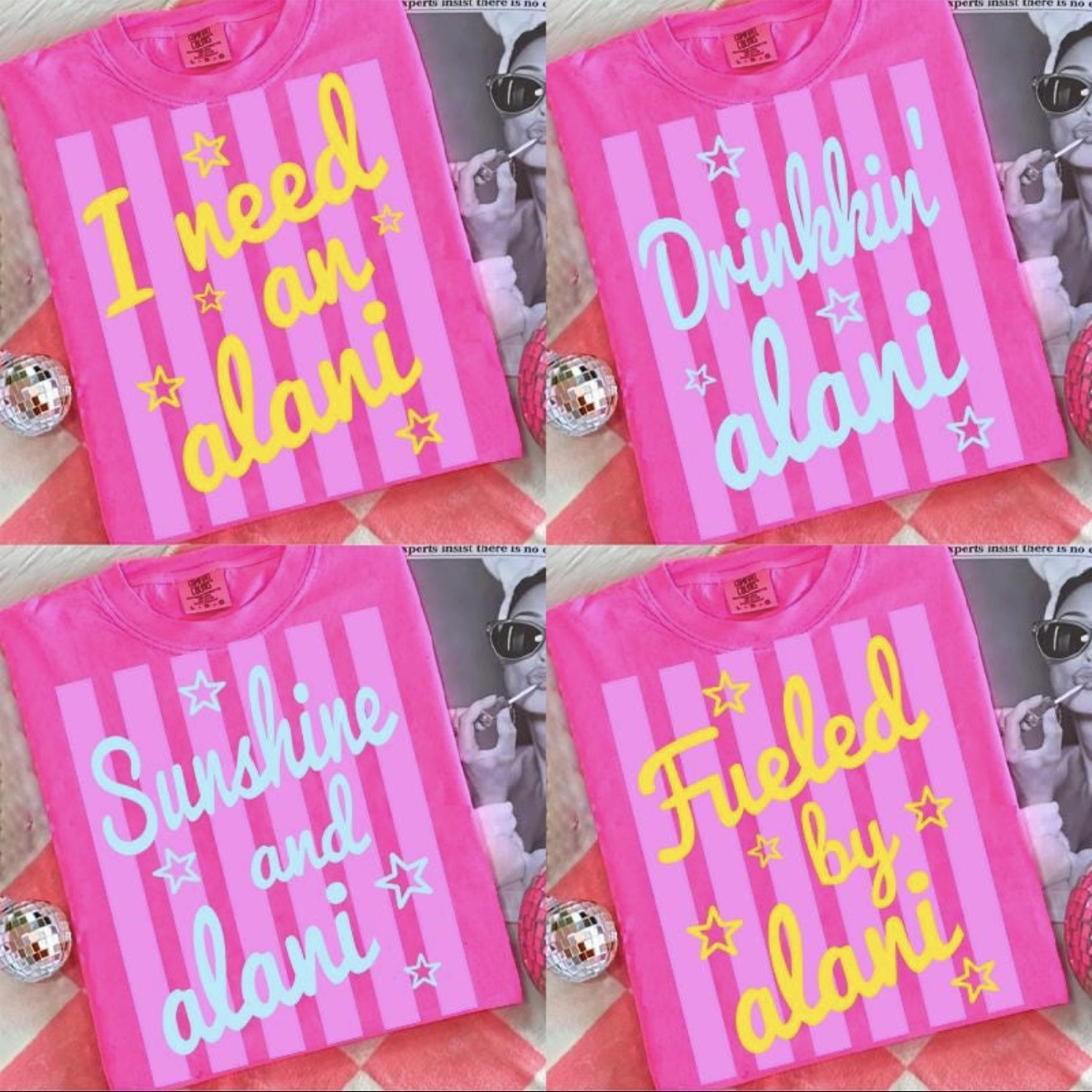 **DEAL OF THE DAY** Daily Drink Neon Pink Tee