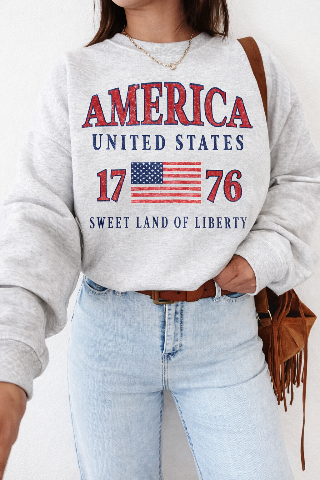 **DEAL OF THE DAY** America 1776 Sweet Land of Liberty Ash Sweatshirt
