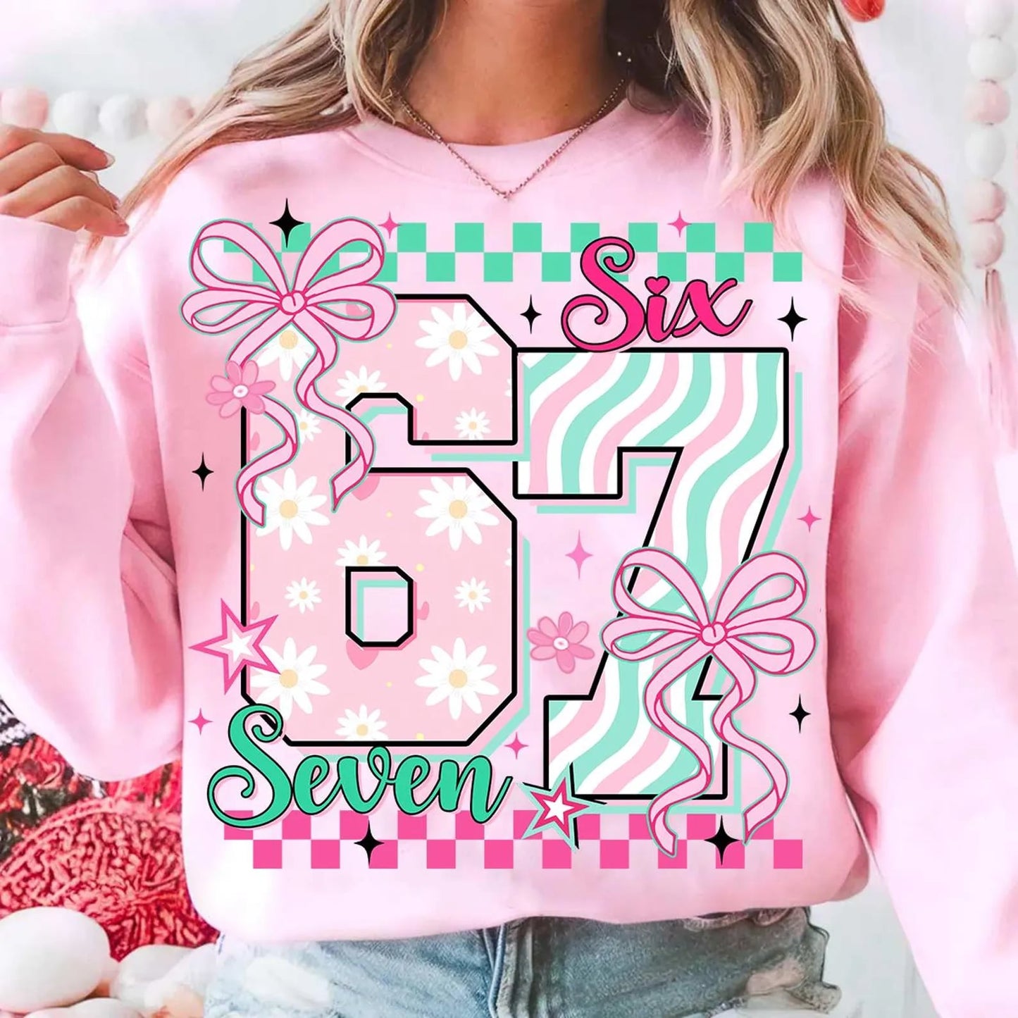 Pink & Green 67 Light Pink Sweatshirt