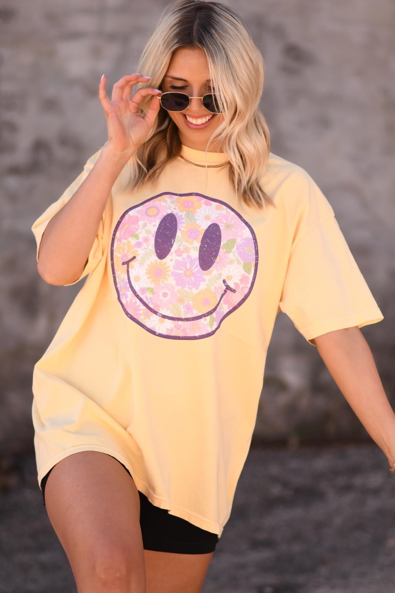 Pastel Floral Smiley Banana Option