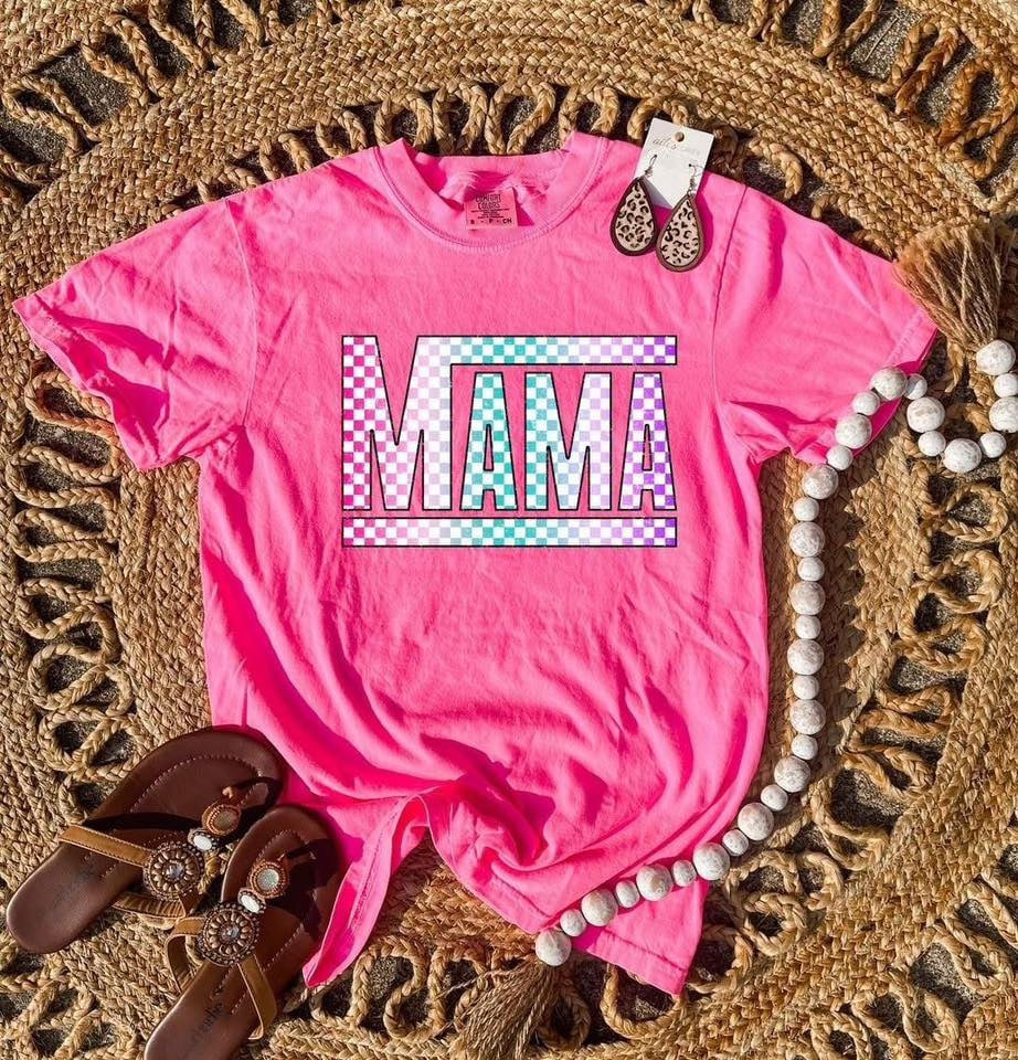 **DEAL PRICE** Mama Ombre Hot Pink Tee