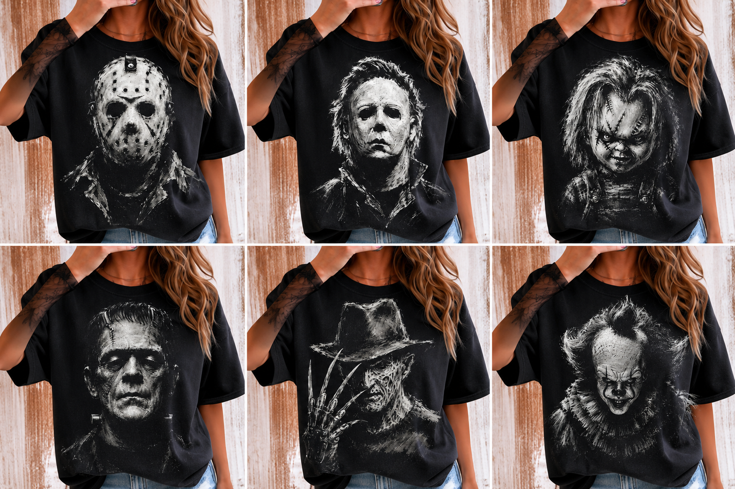 **DEAL OF THE DAY** Halloween Characters Black Tee