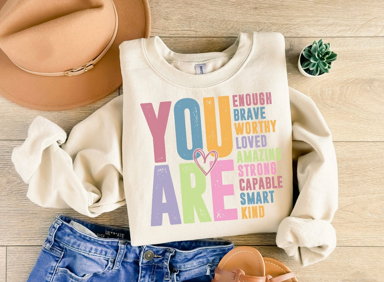 You Are Motivational Sand Sweatshirt