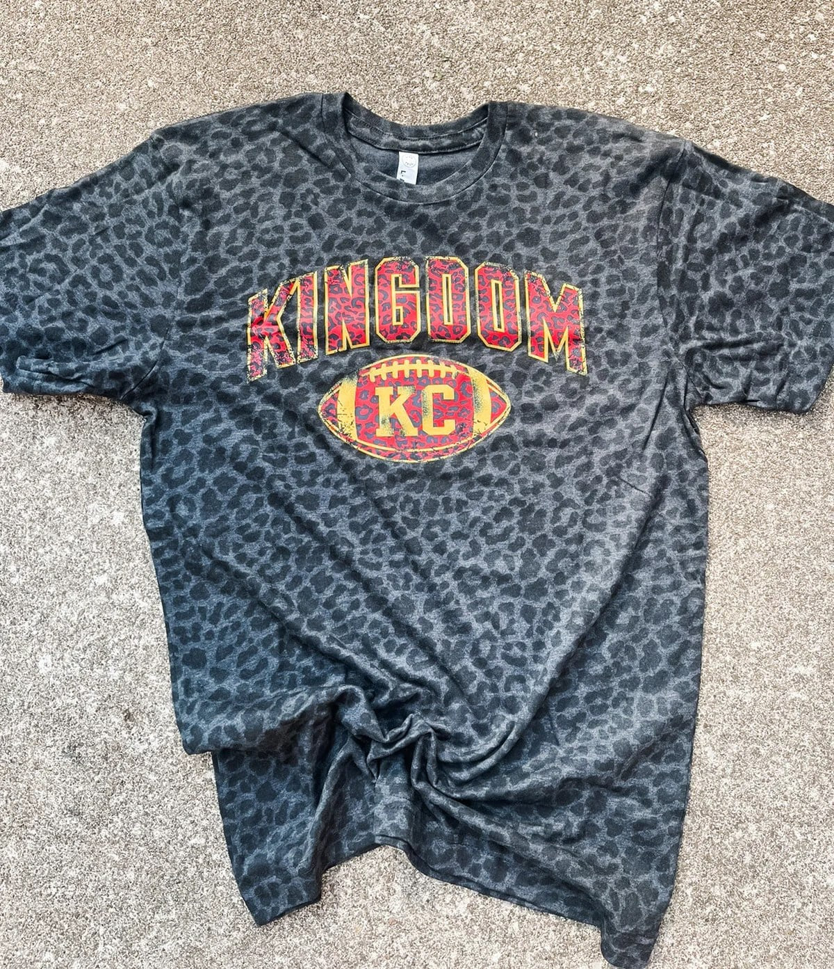 **DEAL PRICE** Kingdom KC Black Leopard Tee
