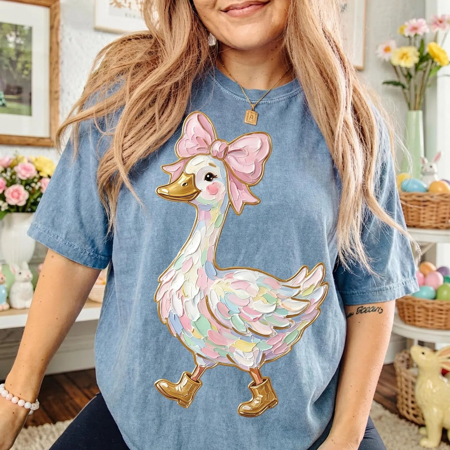 Spring Goose Blue Jean Tee
