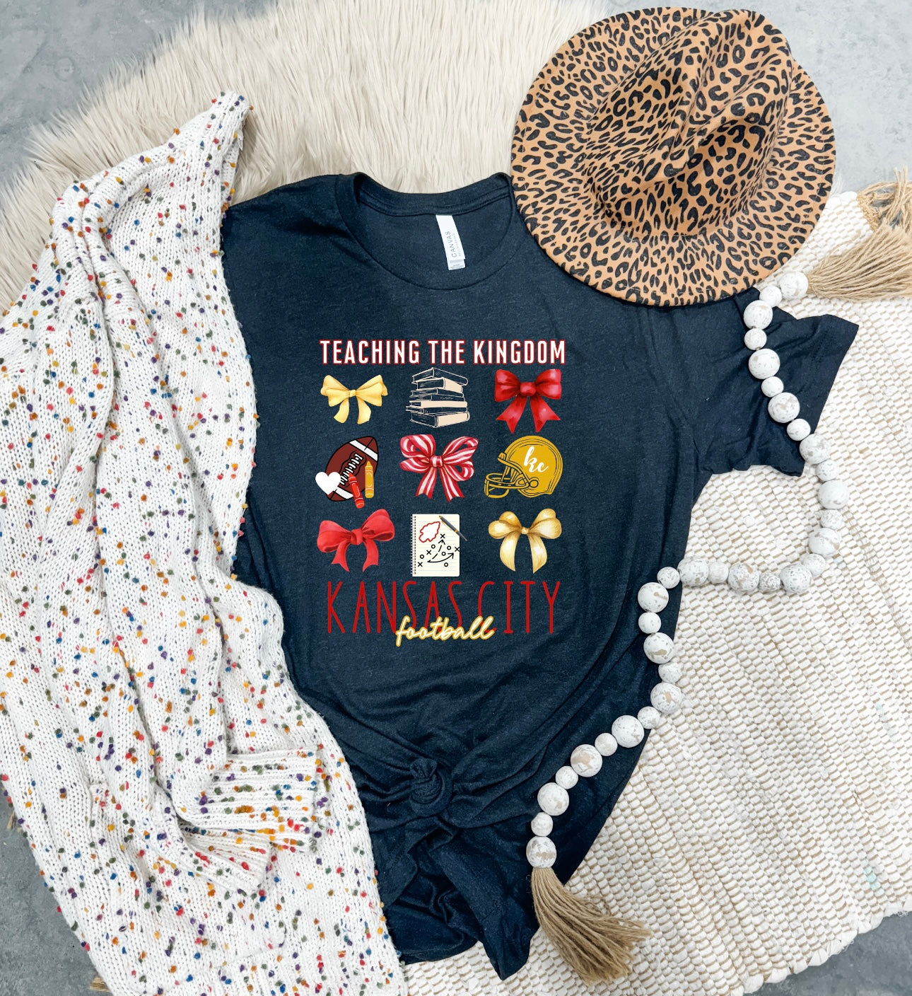 Teaching The Kingdom Heather Black Tee