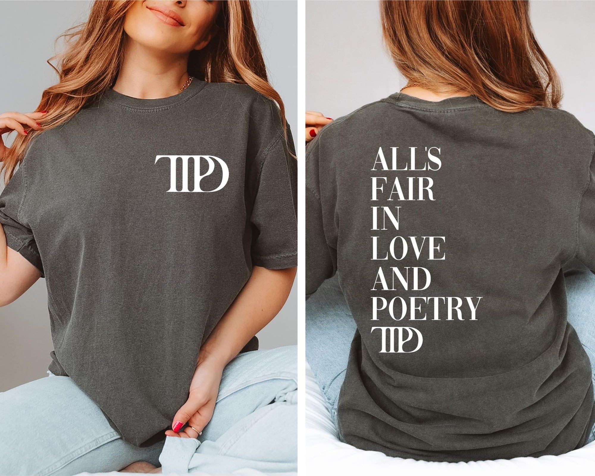 **PREORDER** TTPD FRONT + BACK PEPPER TEE