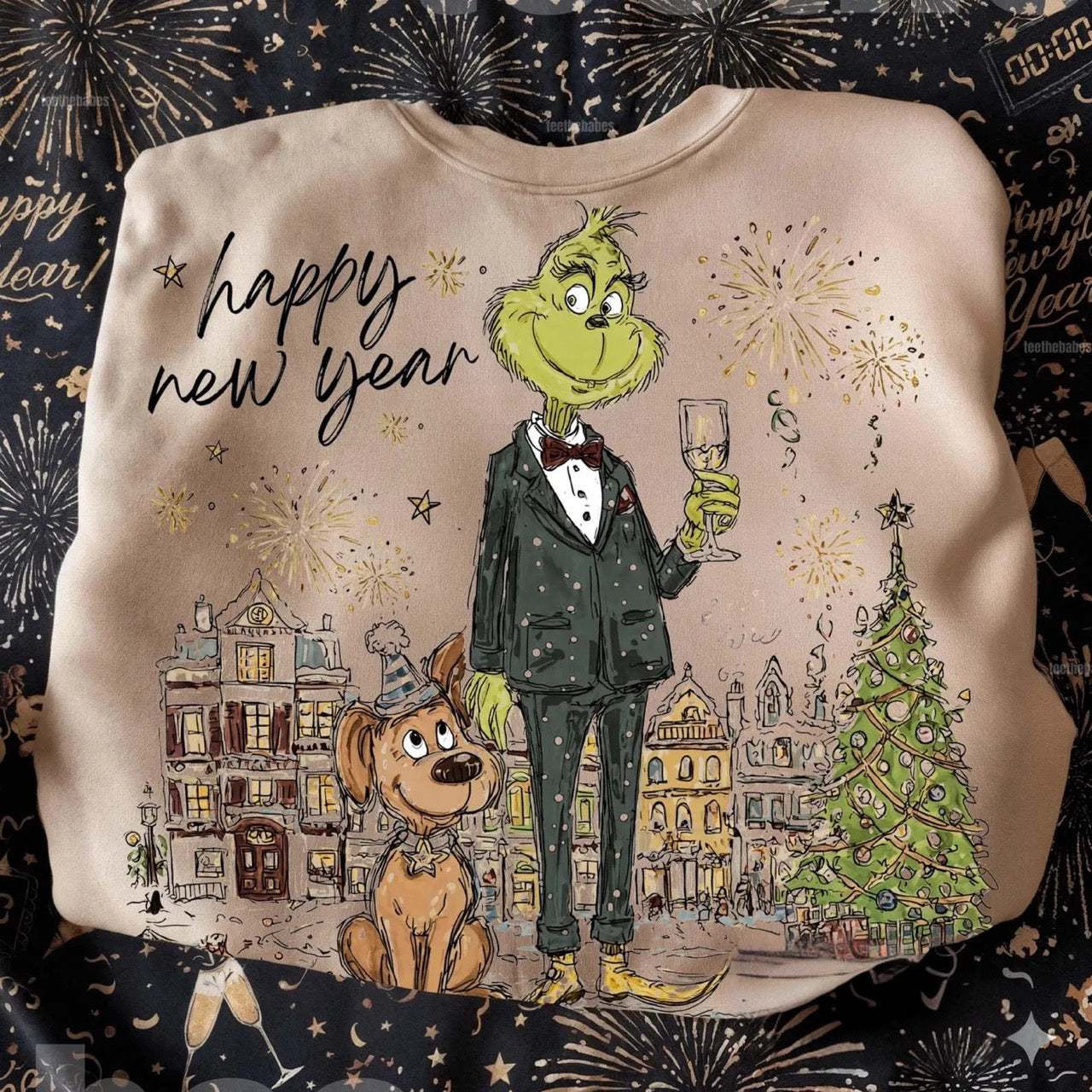 Max Happy New Year Sand Sweatshirt