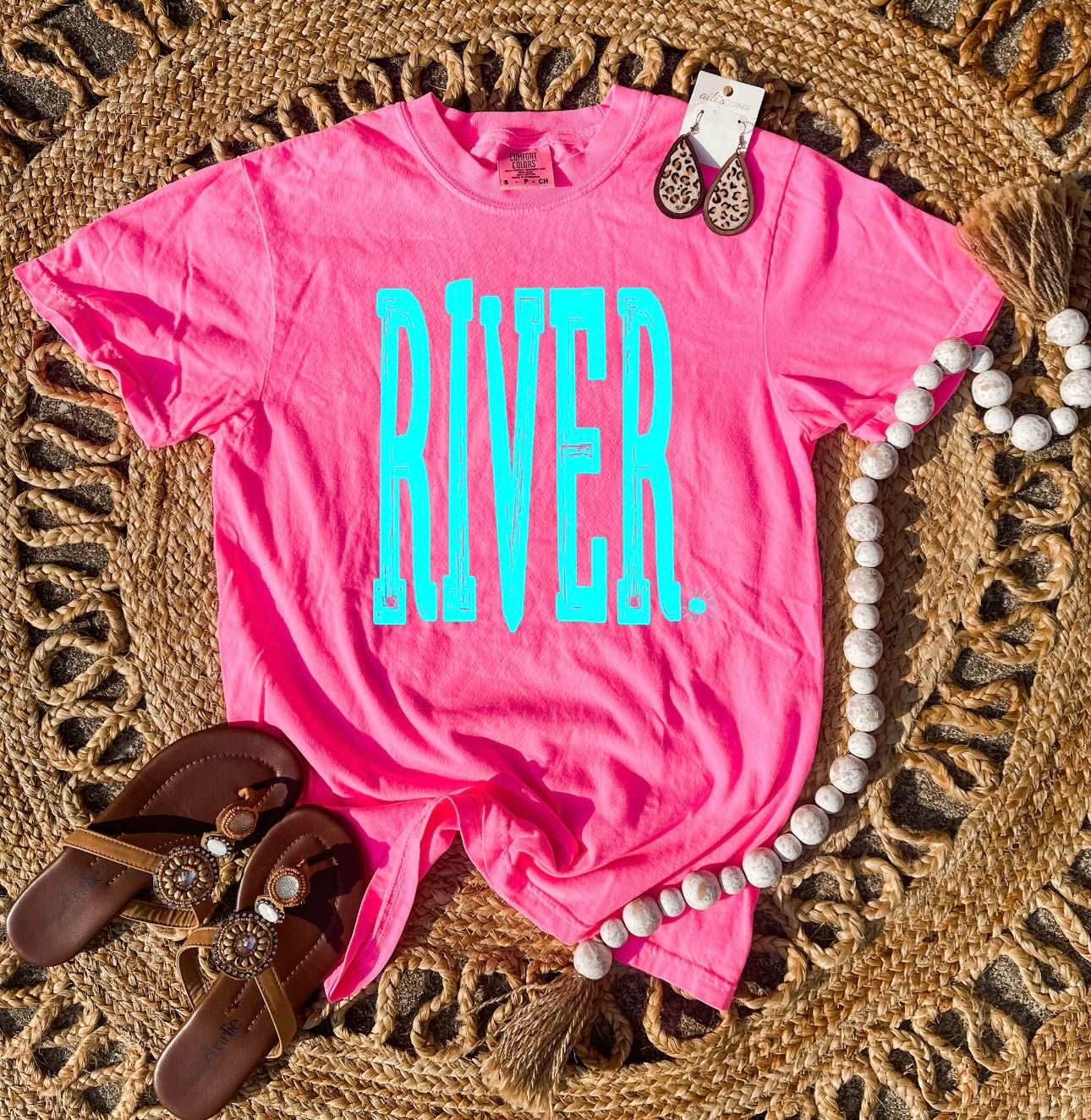 Tall River Neon Pink Tee