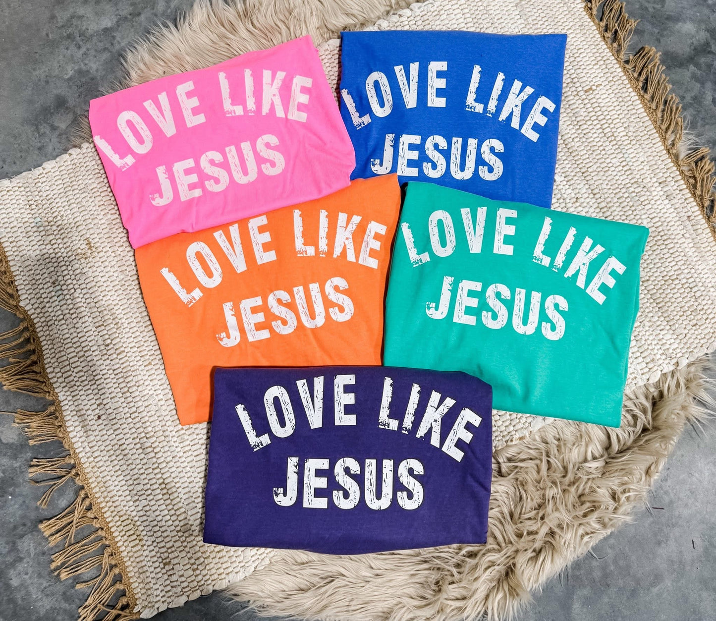 White Love Like Jesus Color Options