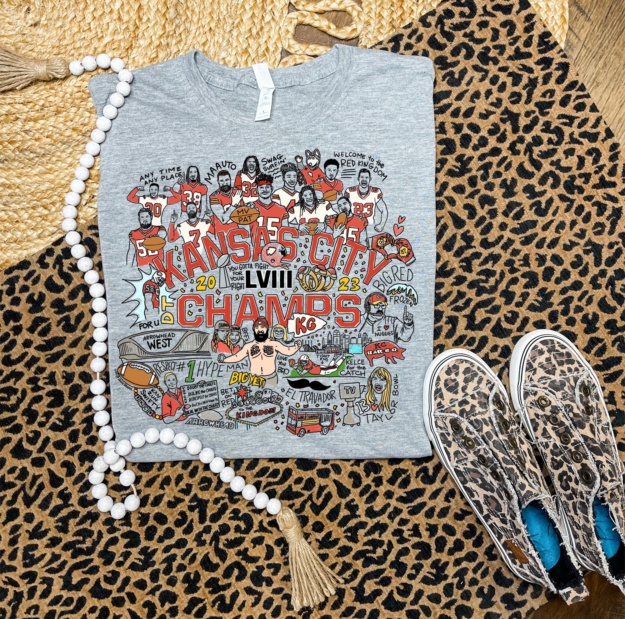 KC Champs Collage Sports Grey Option