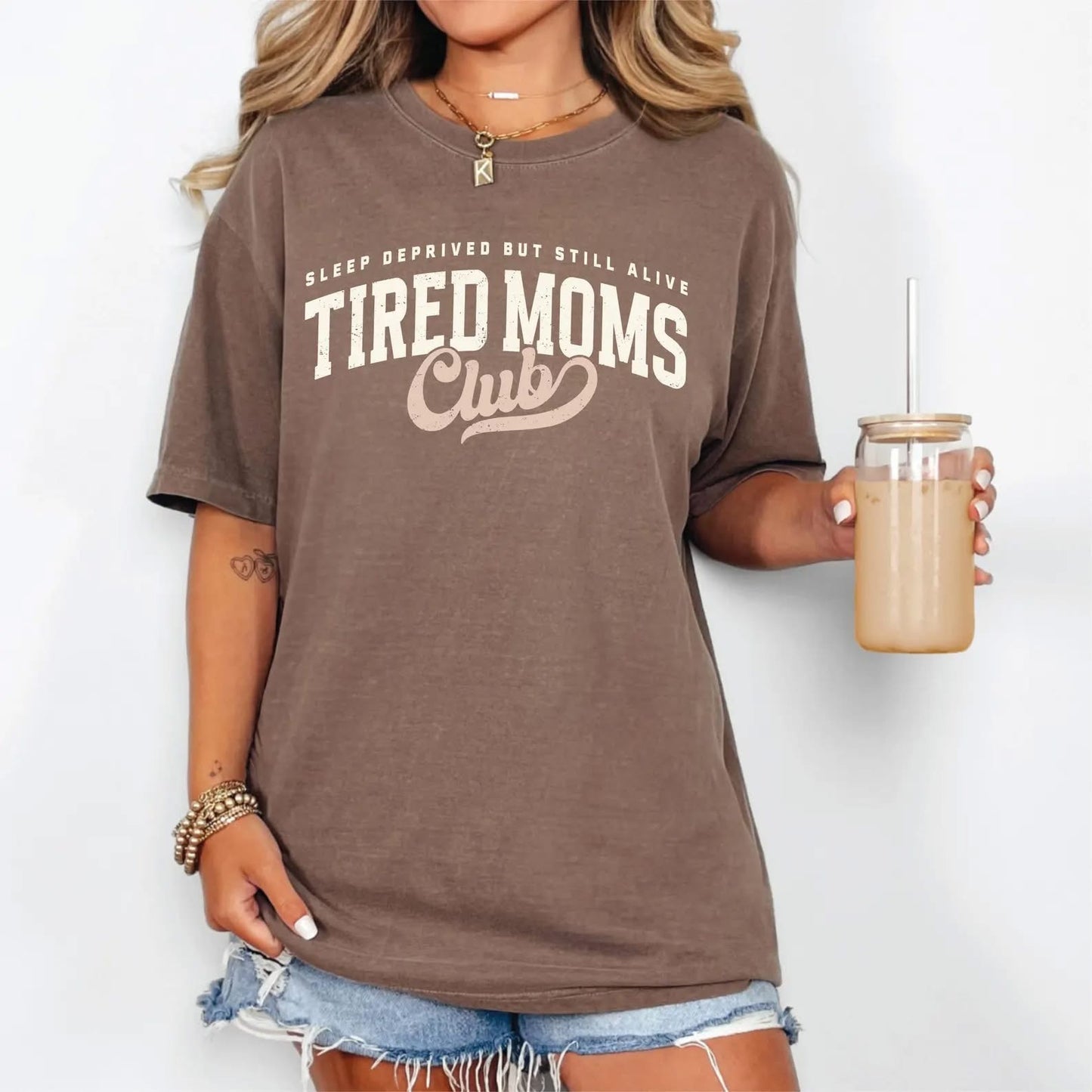 Tired Moms Club Design Espresso Tee
