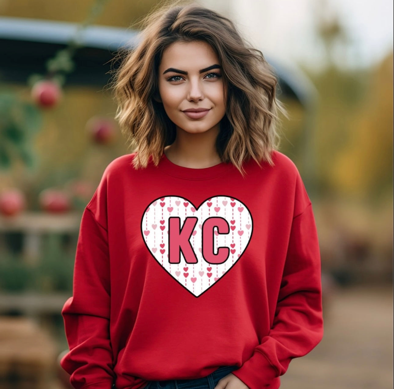 KC Heart Drops Red Sweatshirt