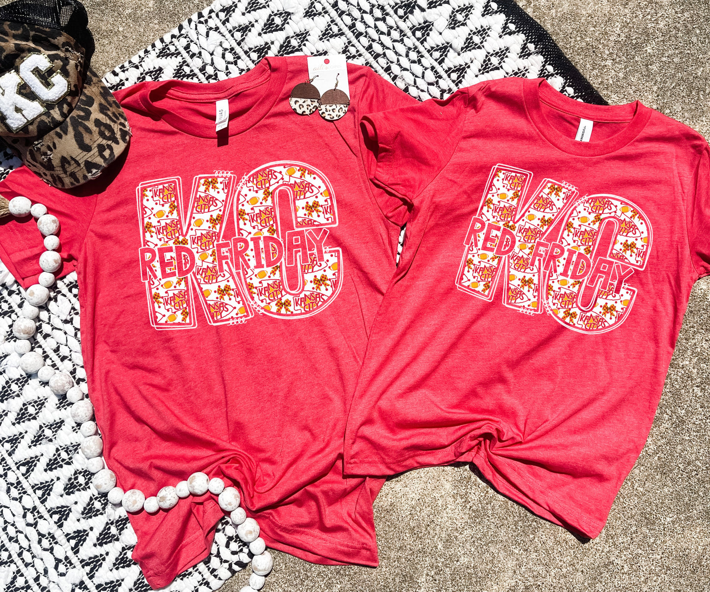 KC Block Red Friday Heather Red Tee